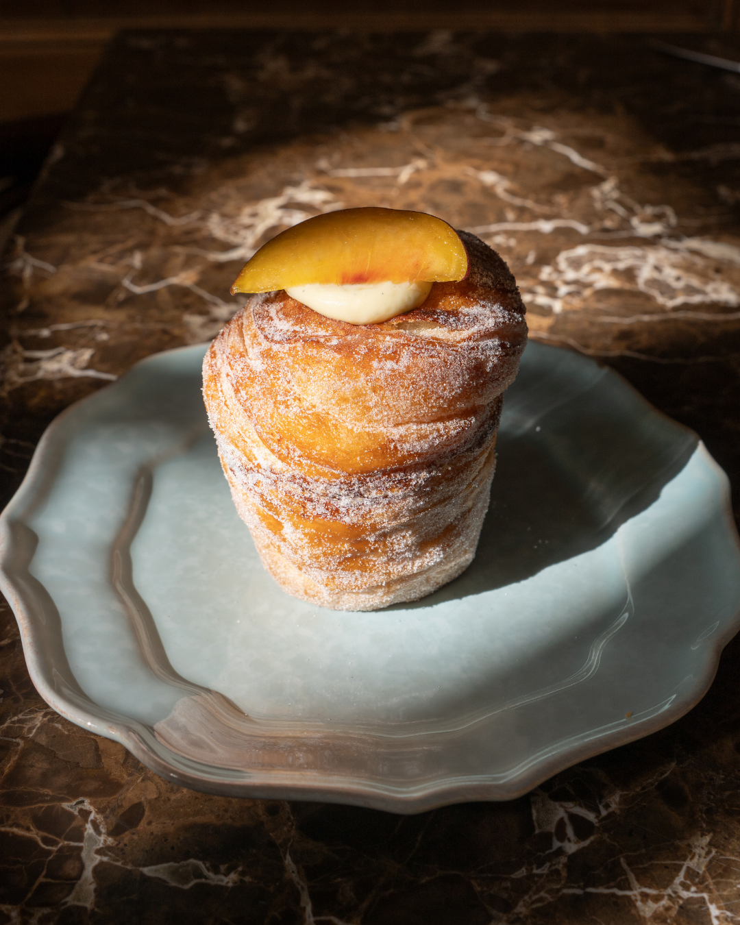 Peach Cruffin