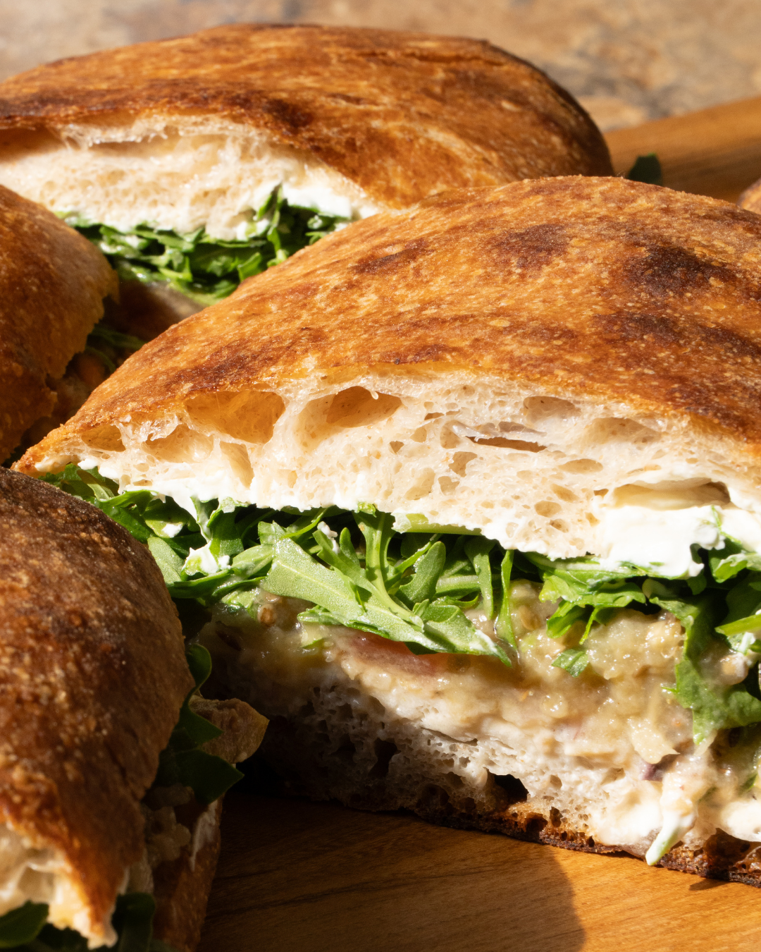 Aubergine Ciabatta