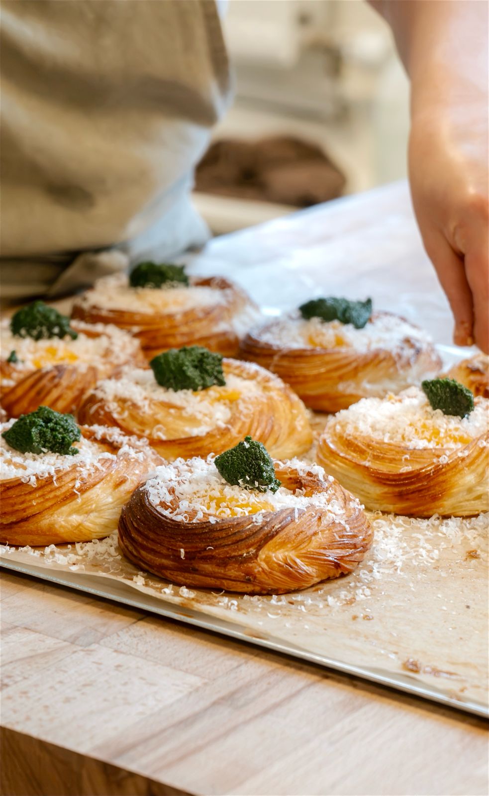 Butternut Squash, Wild Garlic Pesto & Hazelnut Pangratatto Danish